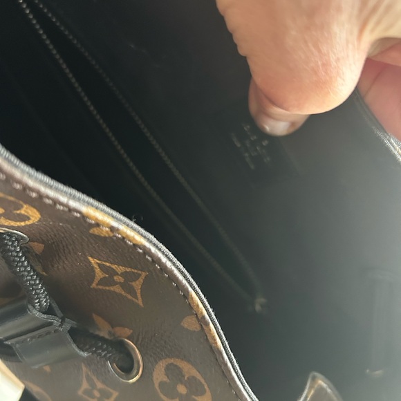 Louis Vuitton Brown Monogram Backpack with Black Accents - Picture 10 of 16